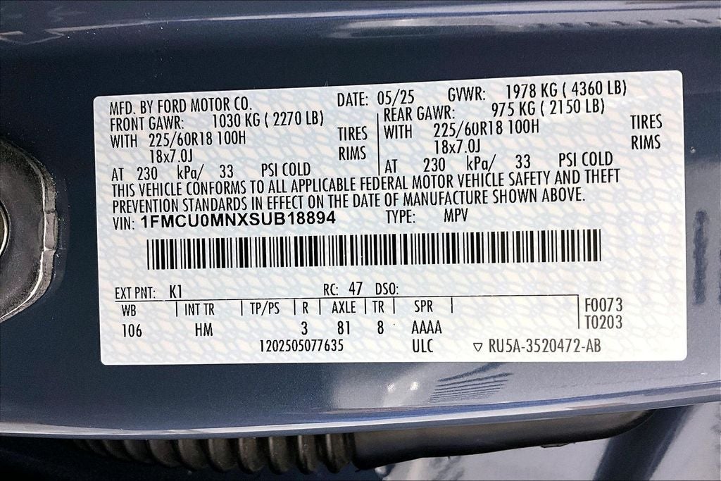 2025 Ford Escape ST-Line