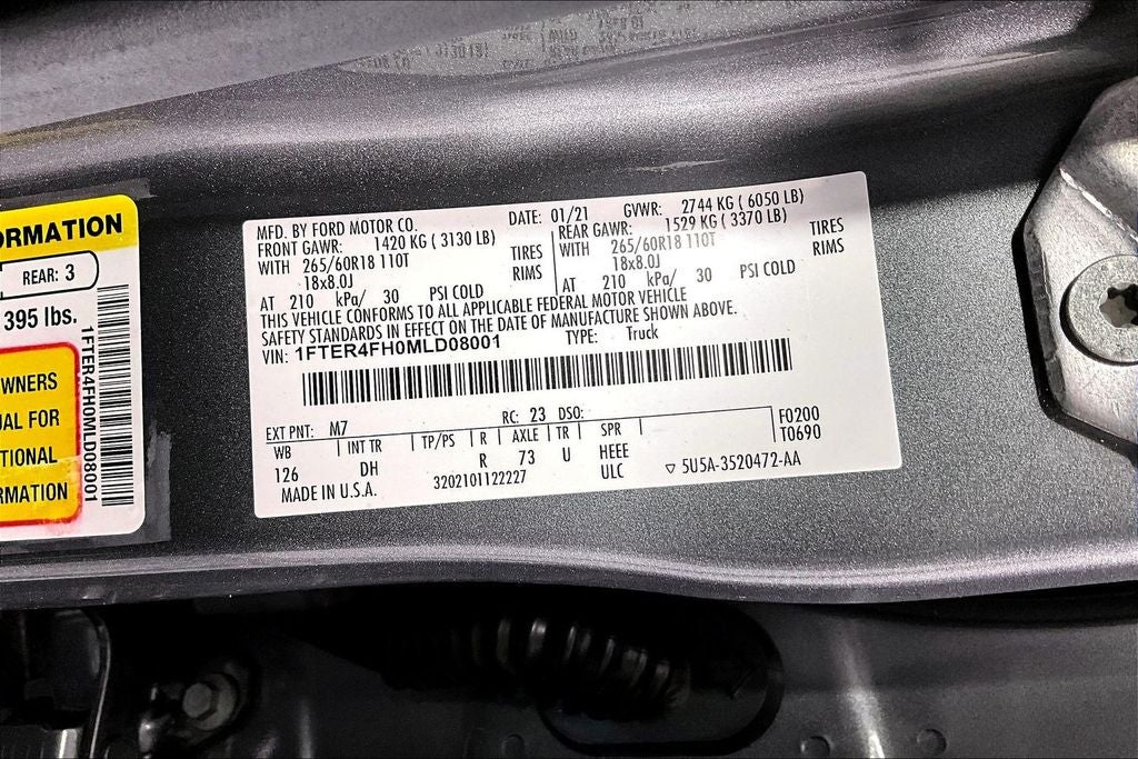 2021 Ford Ranger Lariat