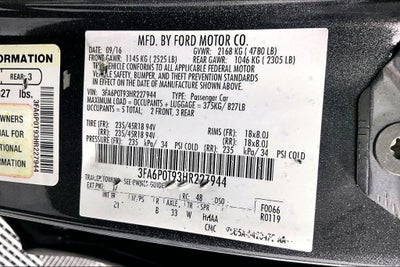 2017 Ford Fusion SE