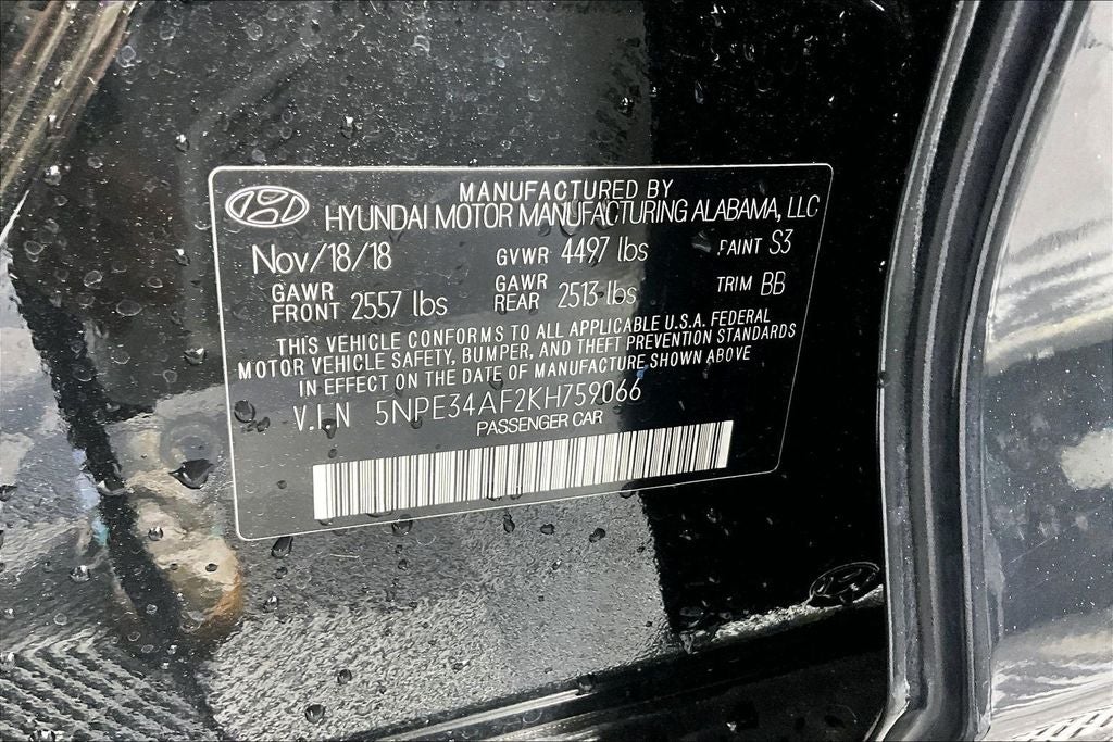 2019 Hyundai Sonata SEL