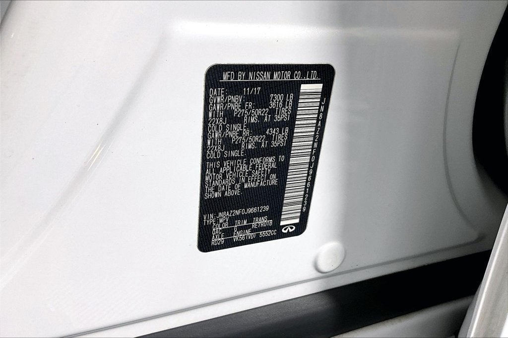 2018 INFINITI QX80 Base