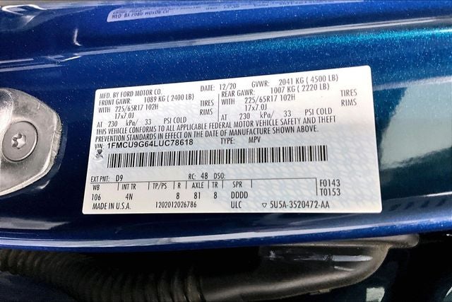 2020 Ford Escape SE