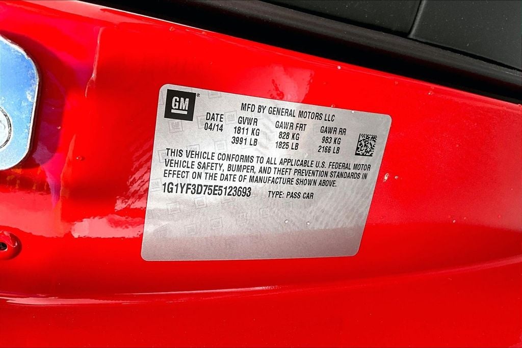 2014 Chevrolet Corvette Stingray Base 3LT