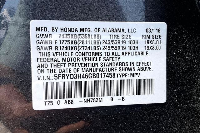 2016 Acura MDX 3.5L