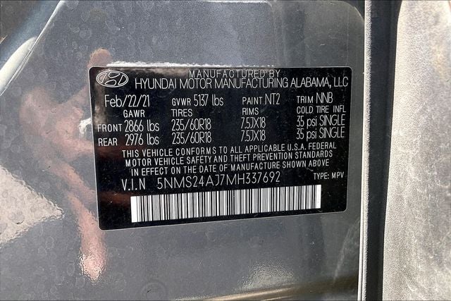 2021 Hyundai Santa Fe SEL